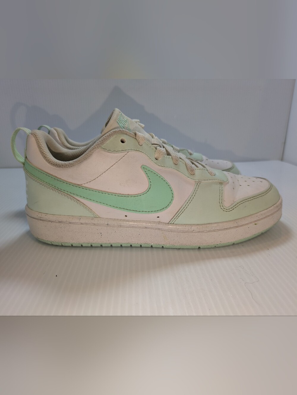 Nike Court Borough Low Recraft Mint White Sneakers Youth 5Y FZ3539-100